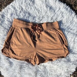 Recreation by Thread & Supply Heathered Brick Orange Lounge Shorts Size Small